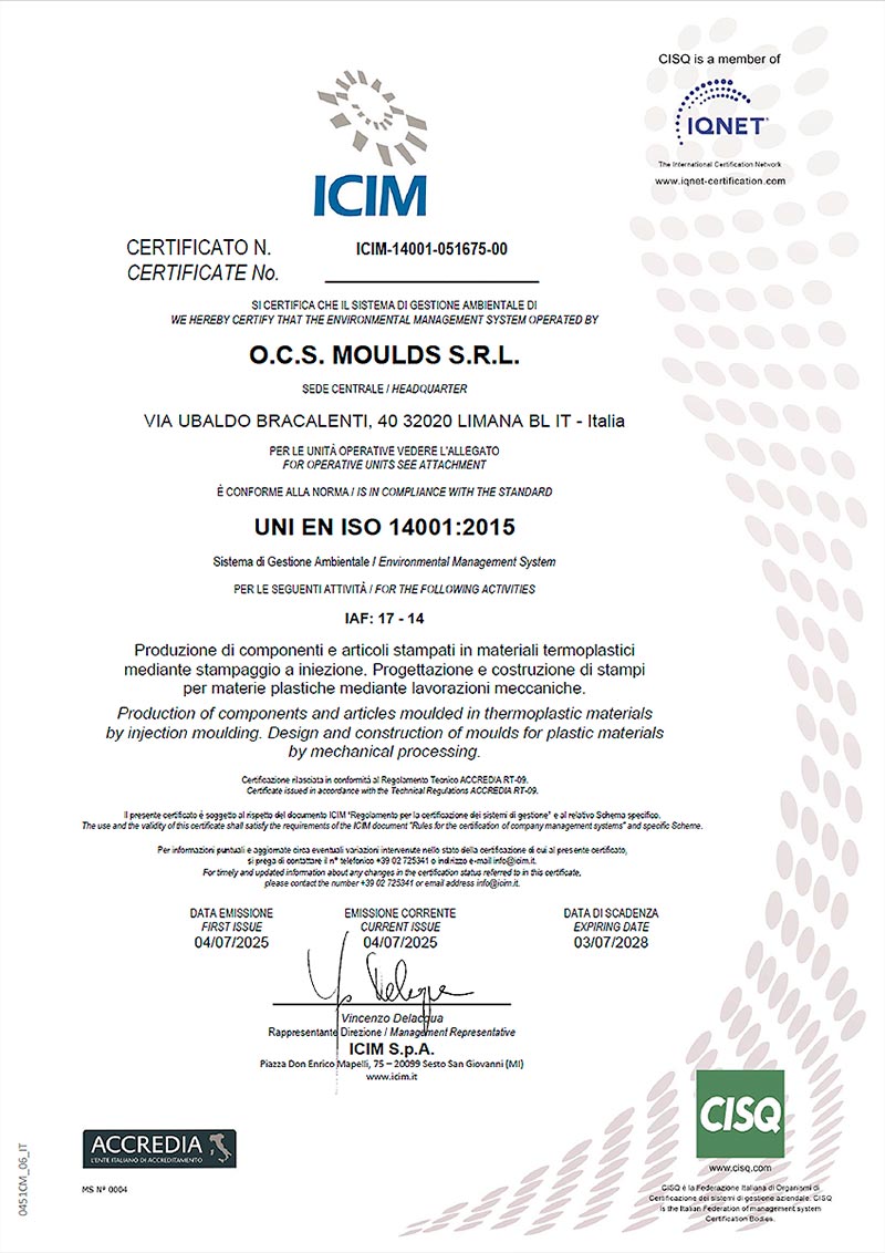 ISO 14001 certificazione
